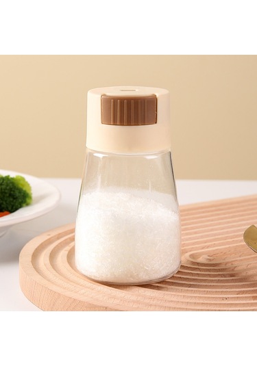 Xiyyadms Mavi Plastik Mutfak Baharat Dispenseri - Basılı Dozajlı Tuzluk, Kesin Miktar Kontrolü, Çeşitli Baharatlar İçin Uygun, Modern Tasarım Mavi