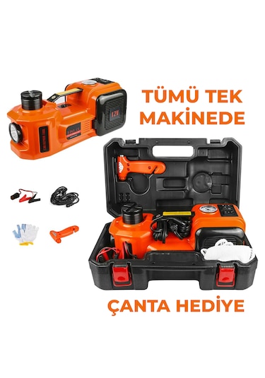 Robo Elektrikli Hidrolik Kriko Hava Pompası Bijon Anahtarı