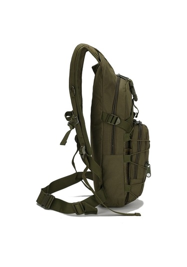 15 L Molle Taktik Sırt Çantası 800d Oxford Askeri Yürüyüş Bisiklet Sırt Çantaları Açık Spor Bisiklet Tırmanma Kamp Çantası Yeşil Yeşil