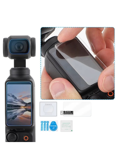 Teknoroket Djı Osmo Pocket 3 Ekran Koruyucu Seti 9h Lens Ve Ek...