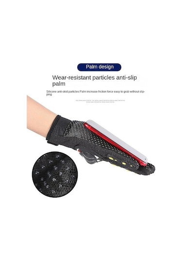 Padalink Motosiklet Sürücü Eldiveni: Kayganlık Önleyici, Koruyucu, Dayanıklı Dokunmatik Ekran Uyumlu Siyah Tam Fonksiyonlu Eldiven