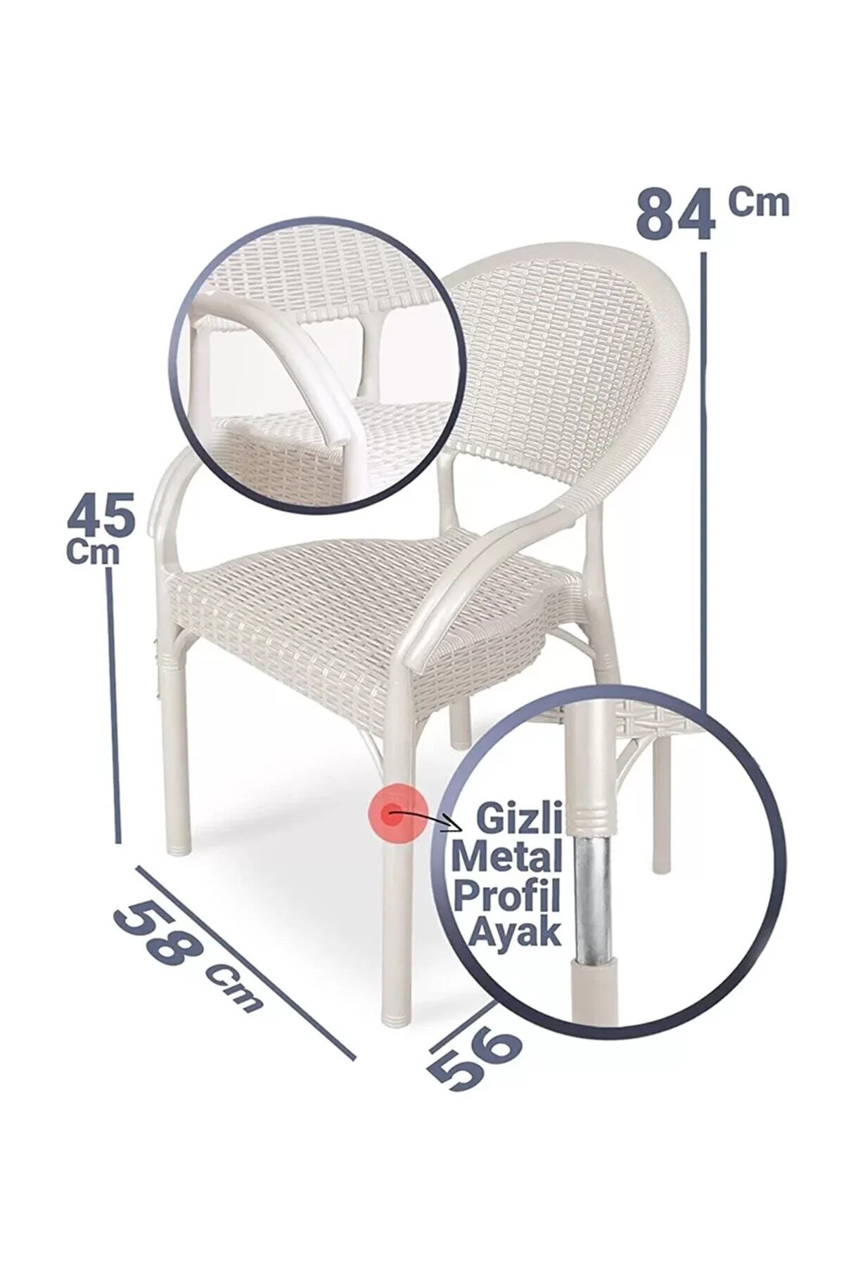 Alezy Bambu Balkon Bahçe Masa Takımı 4 Kişilik 70x70 Masa 4 Adet Bambu Koltuk Cappucino