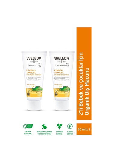 Bebek Ve Çocuklar Için Doğal Diş Macunu 2 X 50ml