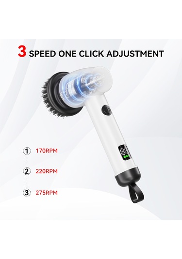 Yaozixa Yeni Elektrikli Temizleme Fırçası Çok İşlevli El Tipi Çelik Yün Elektrikli Bulaşık Yıkama Fırçası Ocak Zemin Temizleme