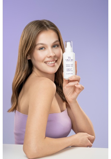 Volkan Ates Natural & Beauty Lavanta & Jojoba & Okaliptus Masaj Yağı Cam Şişe 100 ML