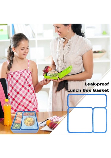 Omiebox İçin 1/2 Adet Kapak Sızdırmazlık Contası, Çocuklar İçin Tam Uyumlu Yedek Parça, Bento Öğle Yemeği Kutusu, Yalıtımlı Gıda Kabı Kapak Contaları, Beyaz --