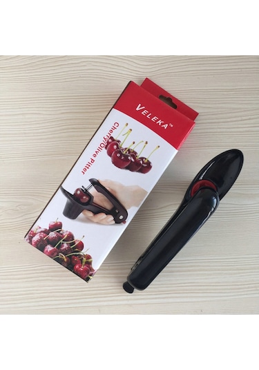 Dofolink 420 Çelik Kiraz & Hurma Çekirdek Çıkarıcı, Basma Mekanizması İle Hızlı Mutfak Aracı Kırmızı