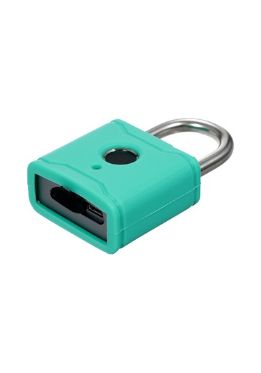 Hallow-t1004d Akıllı Bt Parmak İzi Asma Kilit Şarj Edilebilir,camgöbeği