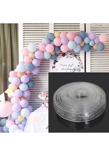 Balon Zinciri 5 Mt Şeffaf