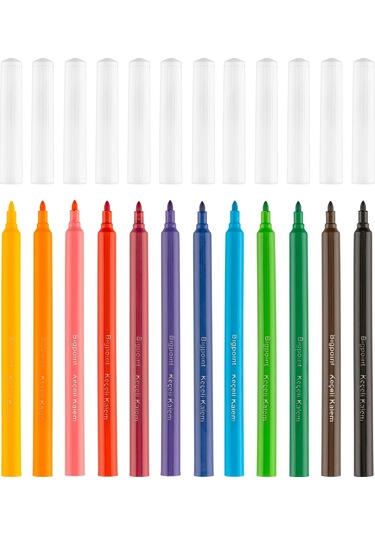 Bigpoint Keçeli Kalem 12'Li Set 12'Li Paket