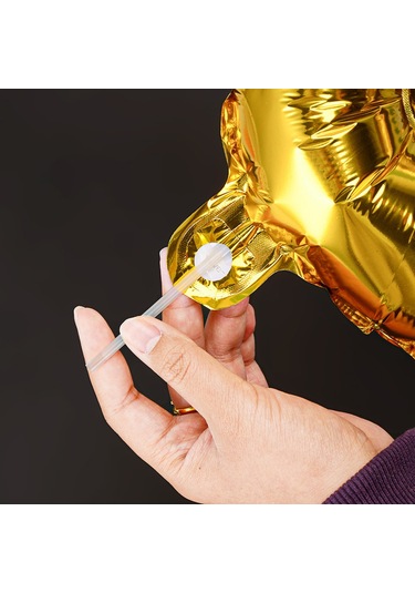 Yunboo Alüminyum Folyo Balonları İçin 14.5cm Şeffaf Üfleme Pipetleri, 2 Adet, Kaliteli Plastik Aksesuar
