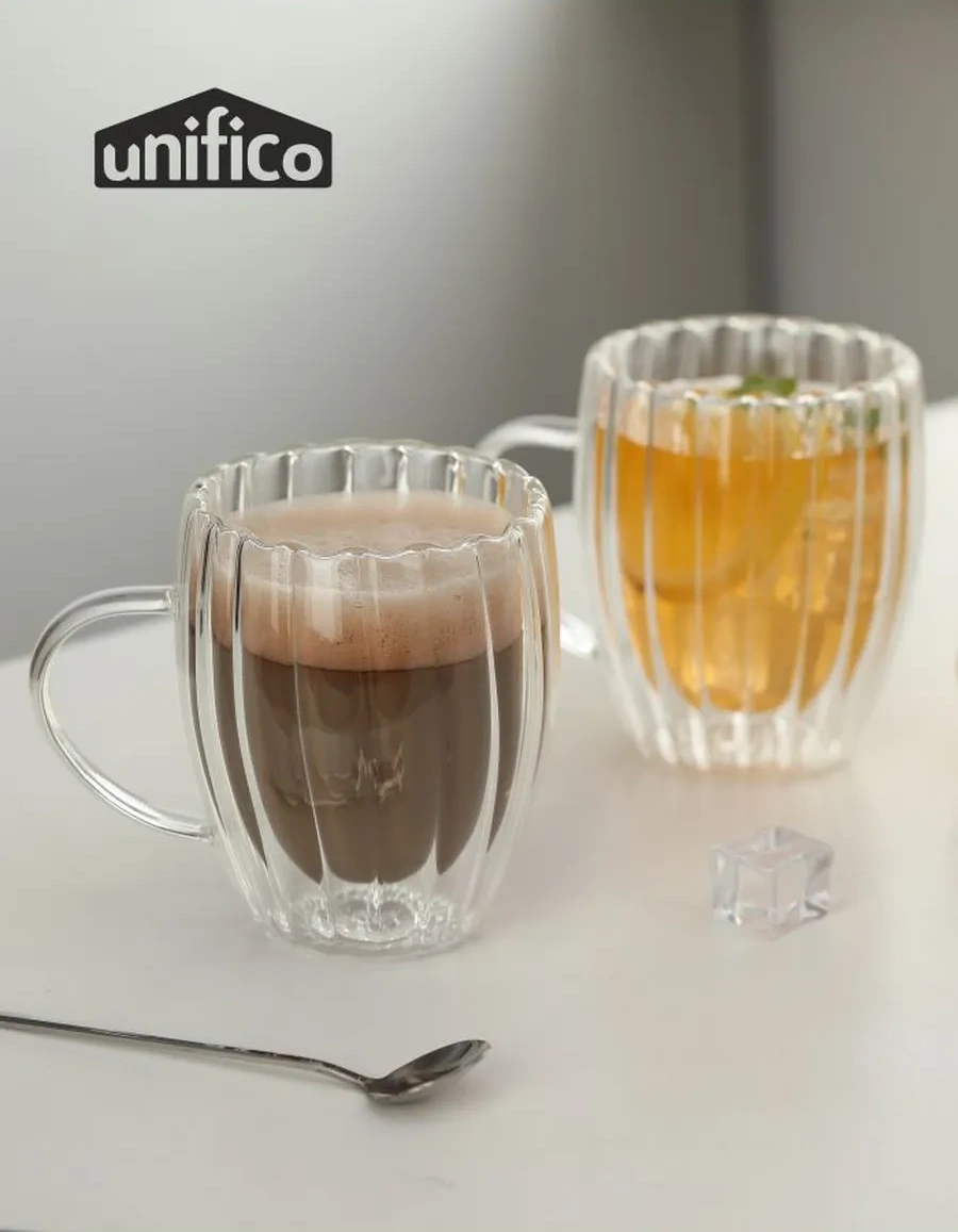 Unifico Çift Tabanlı Kupalar 350 Ml 2'li Set 286321370 Beyaz