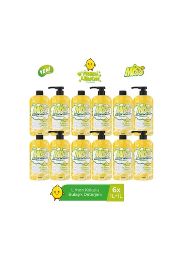 Miss Bulaşık Deterjanı Limon 12'li