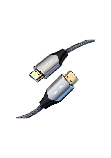 Veggieg 8k 60hz 4k 120hz 48 Gbps Hdr Arc Hdcp Örgülü Hdmı 2.1 Kablo 2 Metre