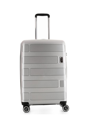 Ççs 5236 Polipropilen Büyük Boy Valiz Beyaz-bej