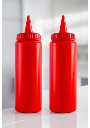 500 Ml. Fişek Sosluk Ketçap Mayonez İkili Kırmızı