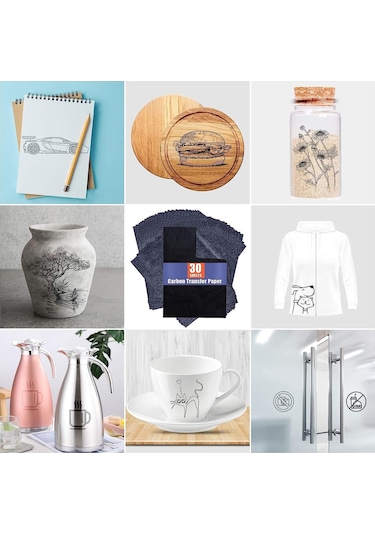 Roco Paper Karbon Grafit Transfer Kağıdı Siyah - 44 62 Cm - 2'li