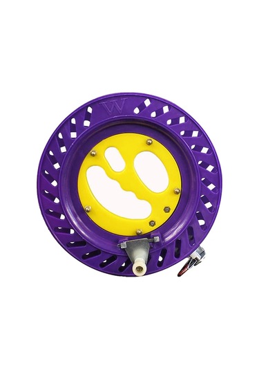 Pazly Ergonomik Gidon Balık Tutma Makarası, Takım Dişli İçin Kaymaz Kavrama, Purple Yellow, 20 Cm