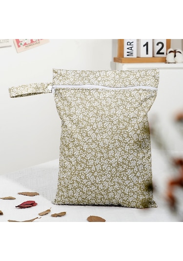 Youmex İki Bölmeli Parçalı Saklama Çantası - Zp015-01: El Askılı, Fırça Zipli, Ev & Seyahat İçin Çok Amaçlı, Mantıklı Sınıflandırma Pembe - Yeşil