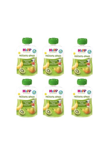 Hipp Organik Kivili Muzlu Armut Püresi 100 gr 6 ADET