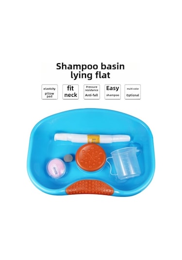 Besthome1 Yatağa Uygun Şampuan Tutarak Kuru Şampuanlama Tutanak, Yaşlı/hasta Bakımı, Postpartum Kadınlar İçin Konforlu, Taşınab Pembe