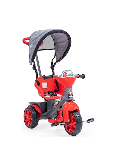 Baby2go 2285 Yogi Tenteli Bisiklet Üç Teker Bisiklet Ebeyn Ko Kırmızı