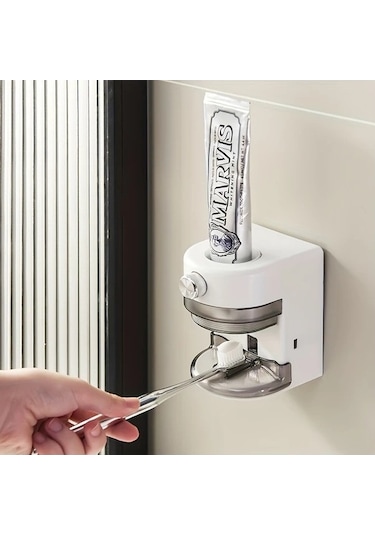 Fastbuy Challenger Akıllı Otomatik Diş Macunu, Şarjlı Batarya, Beyaz, Ayarlanabilir Pompalı Beyaz