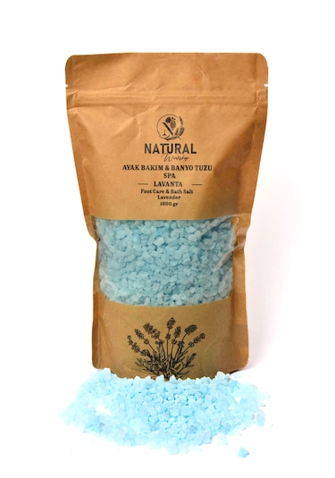 Natural Ayak Bakım Ve Banyo Tuzu Lavanta 1000 Gr