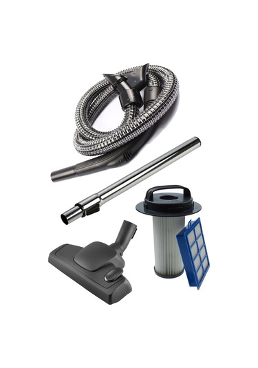 Philips Uyumlu FC 9205 Marathon Süpürge Çelik Telli Hortum Filtre Seti 5