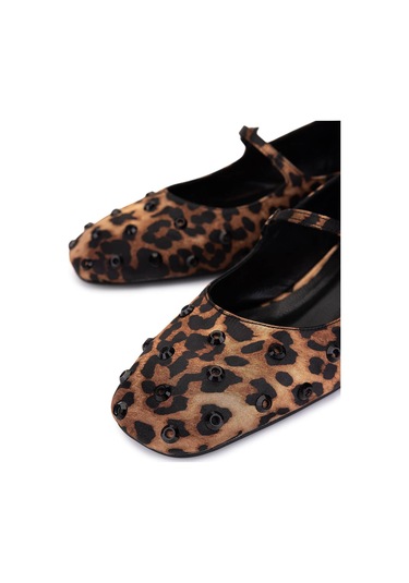 Tamer Tanca Kadın Hakiki Deri Leopar Babet Ayakkabı 735 8351 Bn Ayk Sk25-26 Leopar LEOPAR