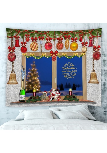 Suofeng Noel Dekoru Battaniye 80x60 İnç - Su Geçirmez, Renkli Desenli, Dayanıklı Poliester Duvar Örtüsü DiğER