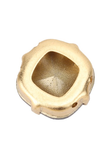 Padalink 12mm Şampanya Renkli Cam El Dikiş Taşları - Kalın Bakır Tabanlı, Dayanıklı, İki Delikli Gömlek/elbise/evlilik Aksesuarı 5 Adet/paket Şampanya