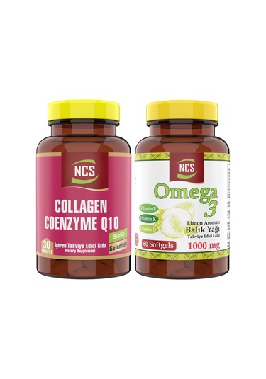 Ncs Omega 3 Balık Yağı 60 Softgel + Ncs Collagen Coenzyme 30 Tablet