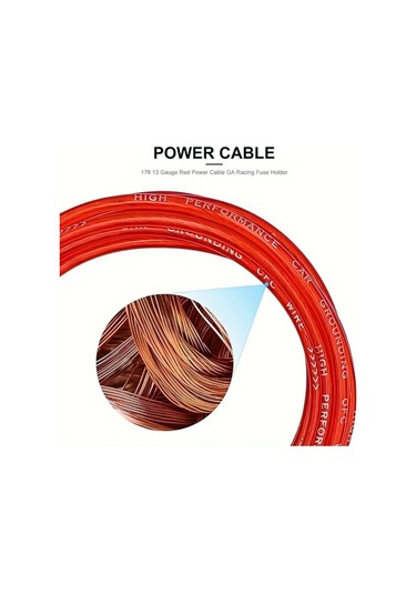 Xuweiwei 10g Amplifikatör Bağlantı Kiti Subwoofer Araba Ses Sistemi Güncelleme Güç Kablosu Hoparlör Tel Seti