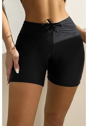 Angelsin Önden Ayarlı Büzgülü Deniz Şortu 001