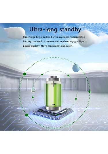 Moveevo Beyaz Akıllı Görüntülü Zili - Kablosuz 480p Kamera, İki Yönlü Konuşma, Gece Görüşü, Wi-fi Bağlantısı, Hareket Algılama