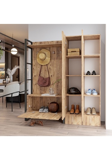 Robinhome Robin Home Vegas Serisi No 17 Vestiyer Portmanto Ayakkabılık