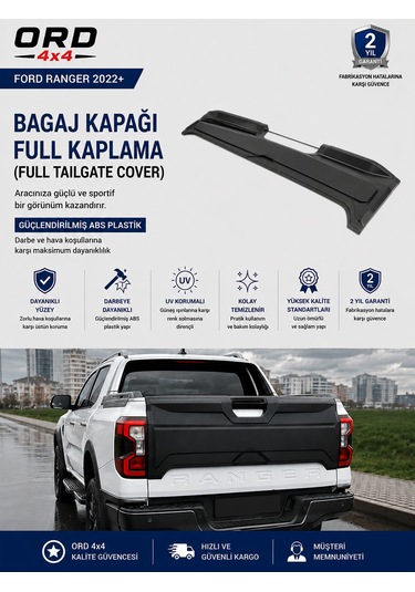 Ford Ranger Bagaj Kapağı Kaplama T9 2022+