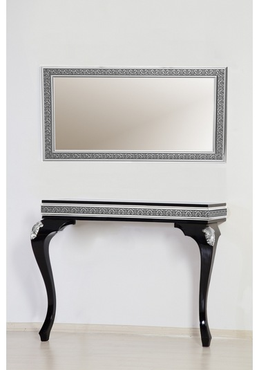 Decorotti - Ferro A4-2 Gizli Bölmeli Dresuar Ayna Siyah