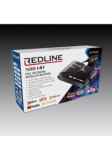 Redline S55 Dahili Wifi Full HD Uydu Alıcı