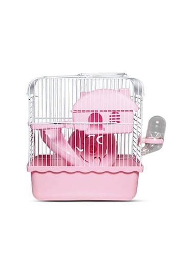 Zampa Hamster Kafesi 23x17x33 Cm Pembe 211-52001.01