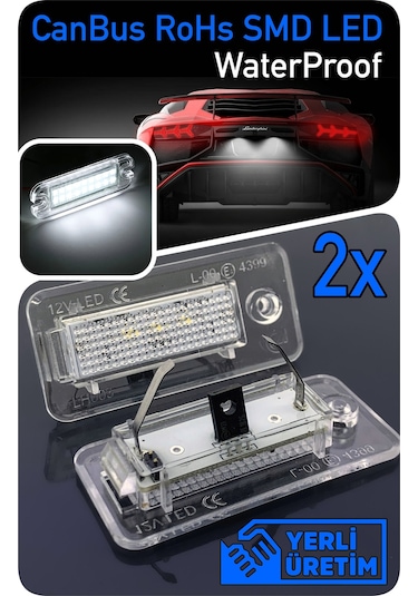 Audı A4 B6 B7 8e 8h 2000-2008 Canbus Led Plaka Aydınlatma Ledi Lambası
