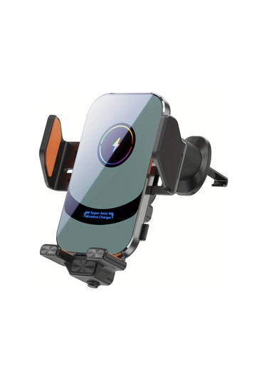 Xuweiwei Gümüş X16 15w Akıllı İndüksiyonlu Kablosuz Araç Şarj Ve Telefon Tutucu İphone Samsung İçin