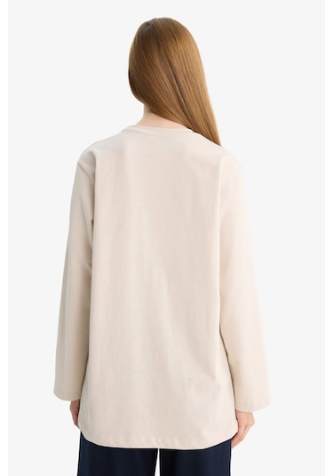 Defacto Regular Fit Uzun Kollu Tunik D4897ax25aubg702 Bej Defacto Regular Fit Uzun Kollu Tunik D4897ax25aubg702 Bej