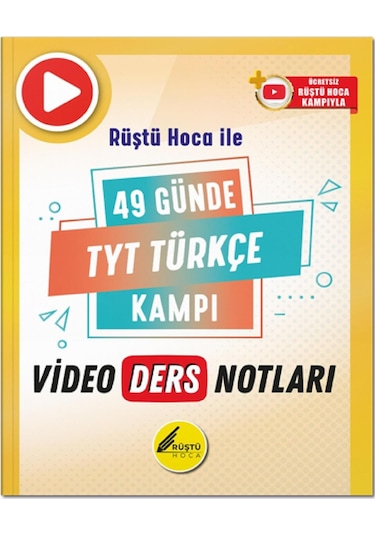 Rüştü Hoca İle 49 Günde Tyt Türkçe Video Ders Notları