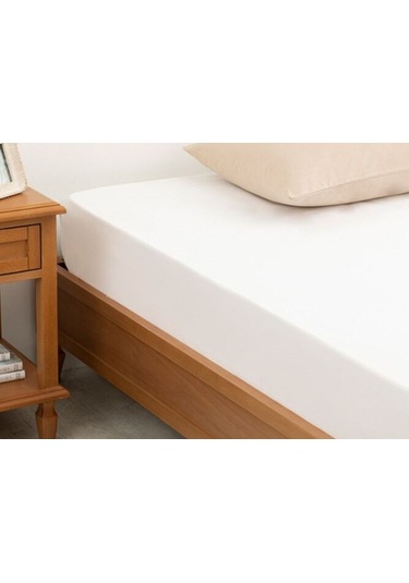 Lumira Tek Kişilik Pamuk Saten Düz Çarşaf 220x300 Cm Mix & Match Otel Serisi Beyaz