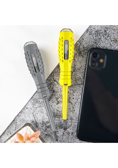Yifomall Çok Amaçlı Elektrik Test Kalemi Ve Tornavida Seti - Sarı Uçlu, Taşınabilir, Yüksek Hassasiyetli
