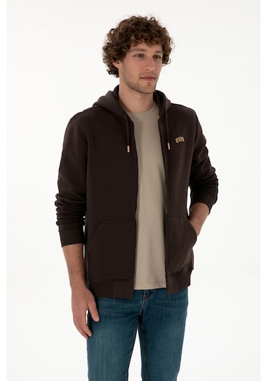 U.s. Polo Assn. Erkek Koyu Kahverengi Hırka Örme 50313755-vr084 Koyu Kahverengi