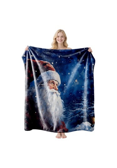 Noel Fral Küçük Battaniye Festival Atmosferi Pratik Kullanım-mt-flr-121 130 100 Yeşil