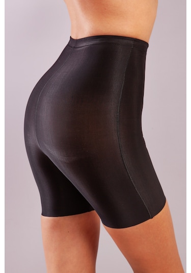Nemeresoft Girdle Hight Waist Micro Short Corset, Siyah Toparlayıcı Normal Bel Korse